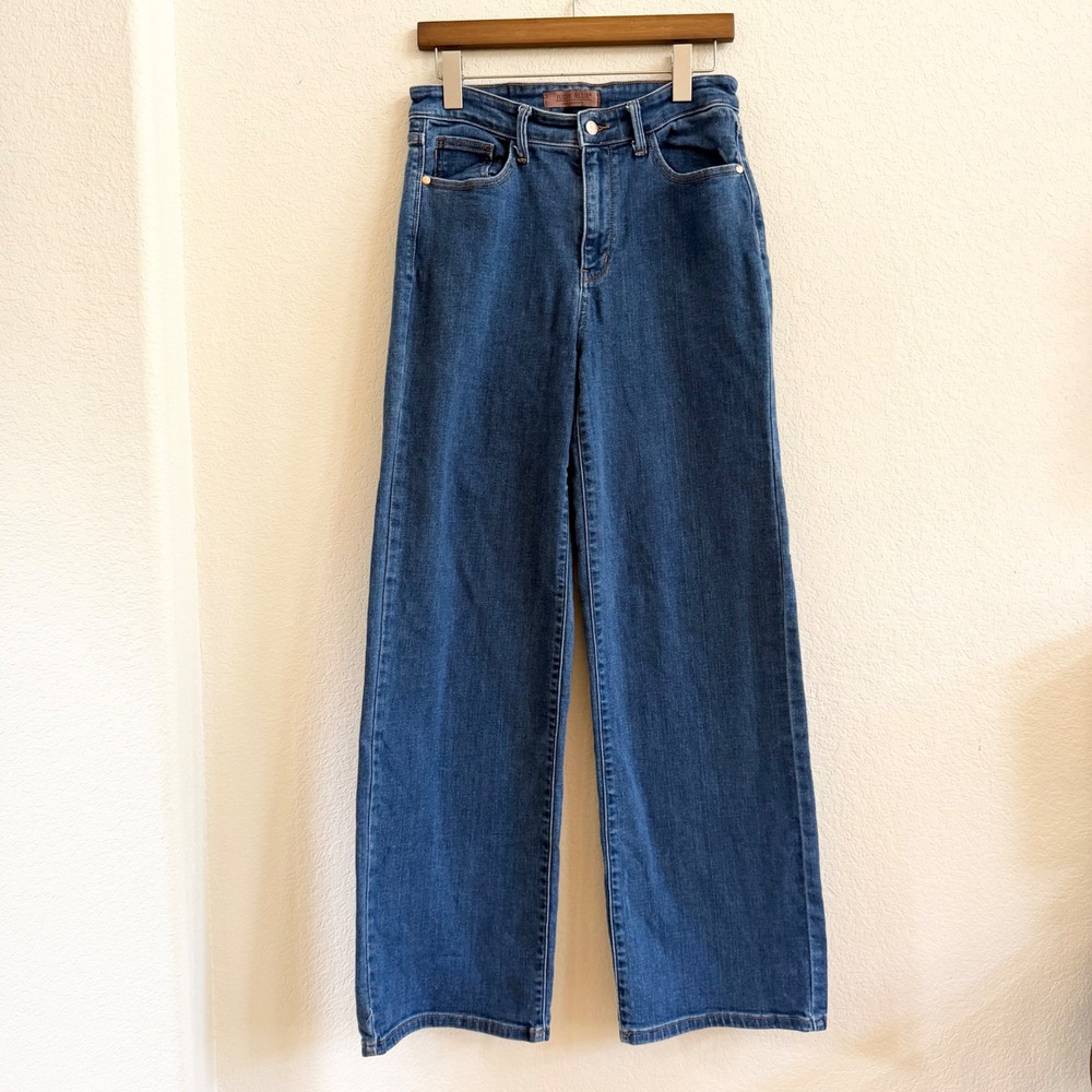 Judy Blue High Rise Wide Leg Jeans Medium Wash Blue JB82553MD Size 9/29